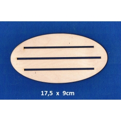SKLEJKA #3mm Podkładka 17,5x9cm , podstawka 17,5x9cm z otworami / 4254